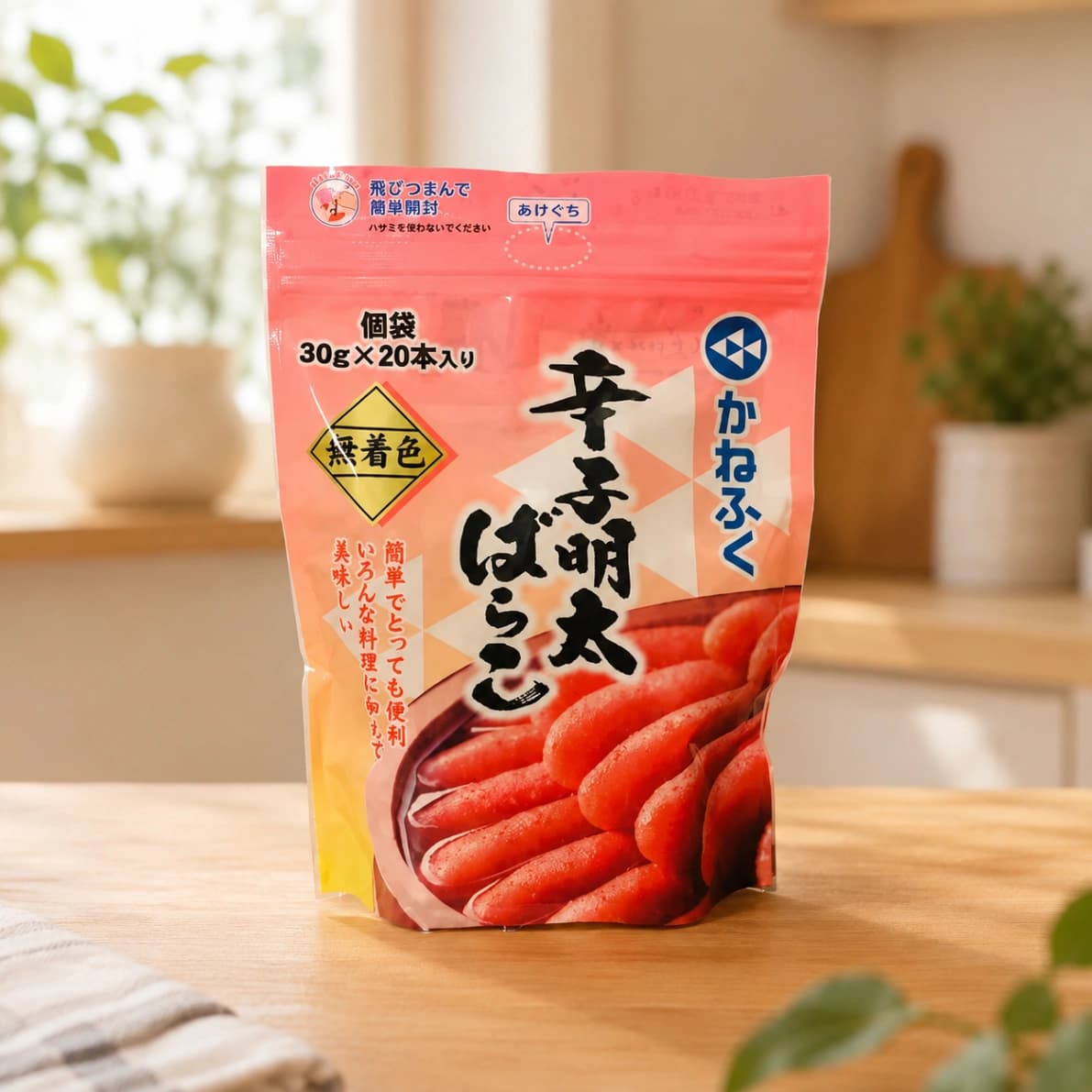 コストコのかねふく辛子明太ばらこパッケージ外観