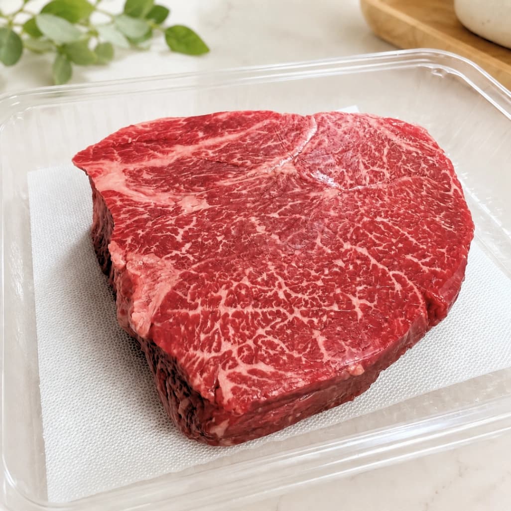 コストコ黒毛和牛4等級モモカタマリ開封画像