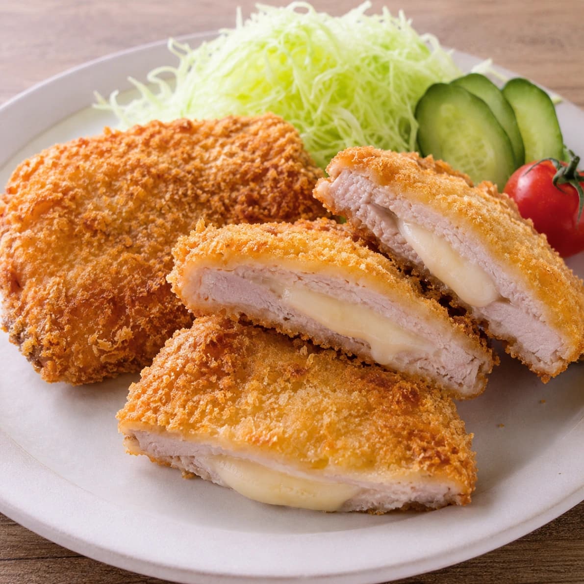 コストコカナダ産 チルド三元豚肩ロース焼肉をアレンジしたチーズ入りカツ
