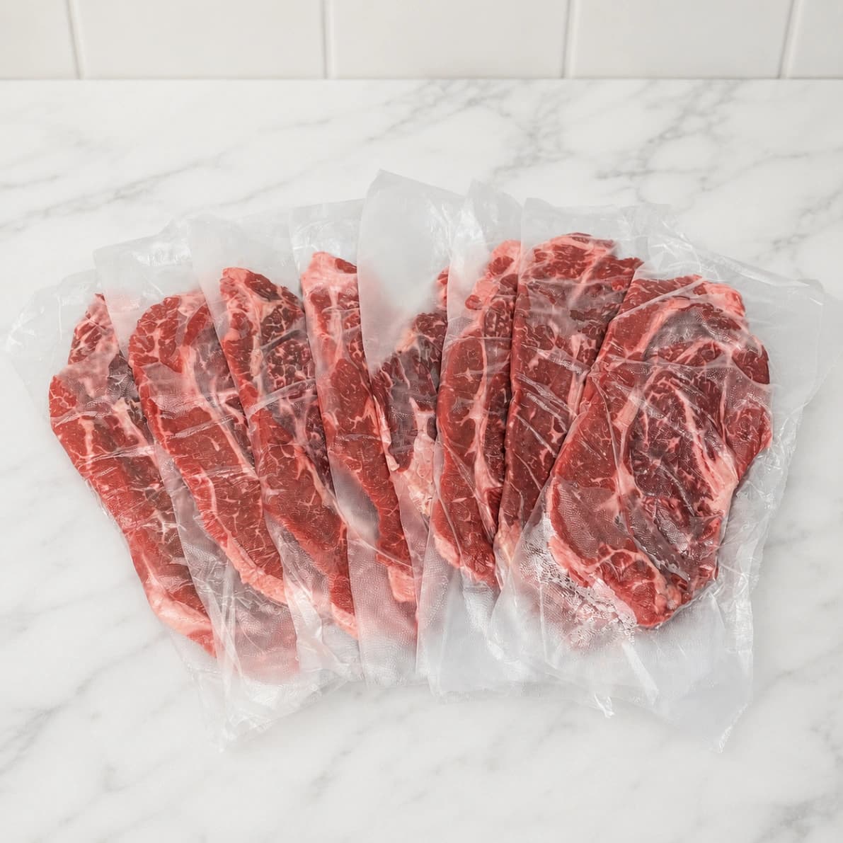 プレスンシールで包んだアメリカ産 チルドビーフ プライム 肩ロース 焼肉
