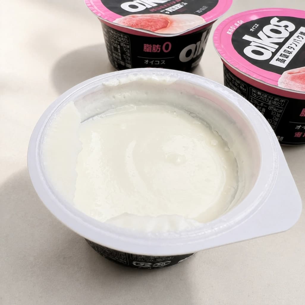 コストコダノンオイコスピーチの白いヨーグルト部分