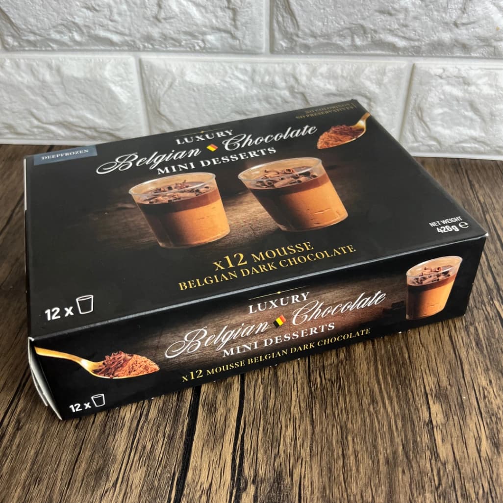 コストコベルギーチョコレートムースの外箱画像