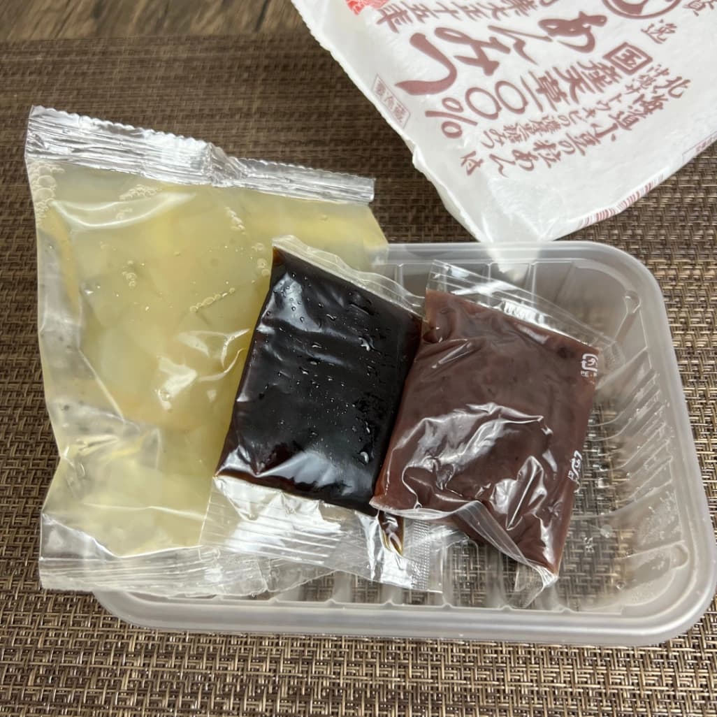 コストコのむつみ贅沢逸品 あんみつの中身
