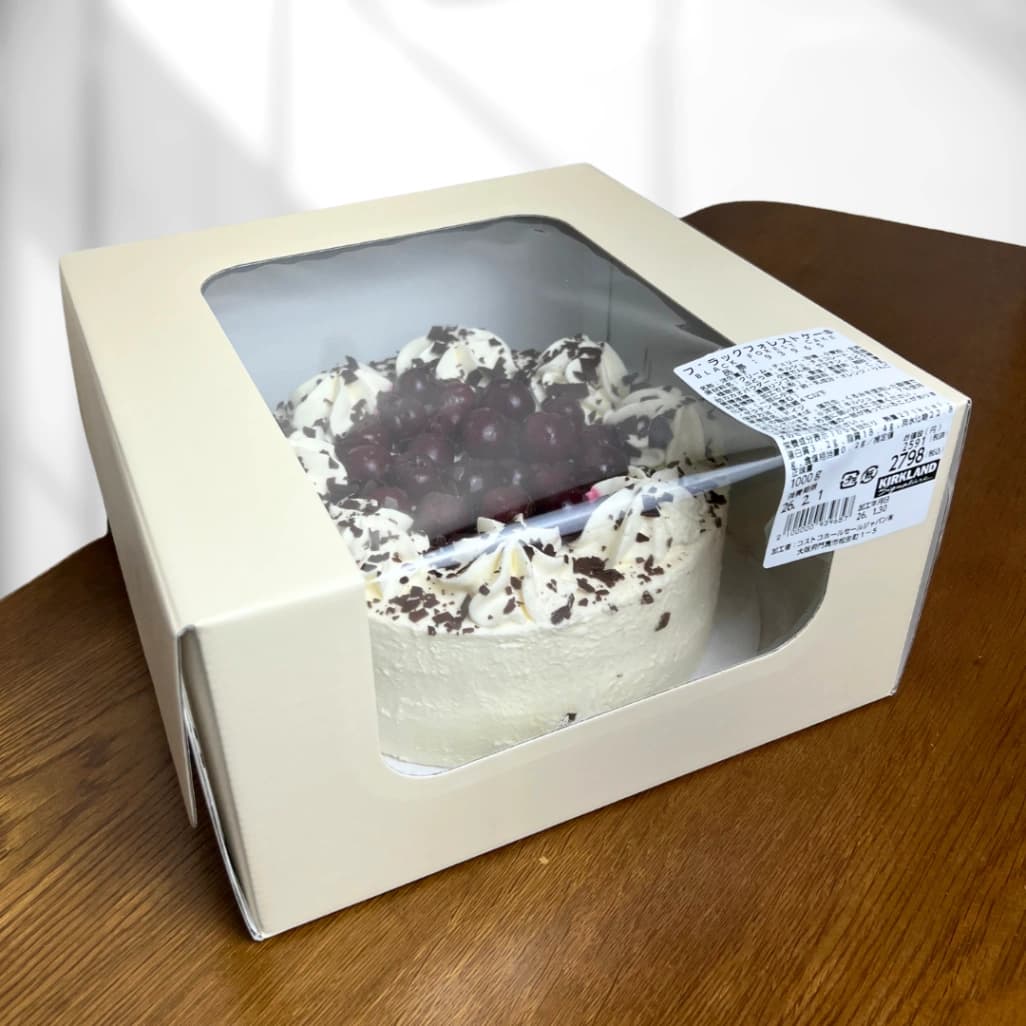 コストコブラックフォレストケーキパッケージ全体画像