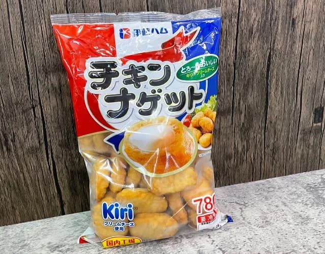 コストコで販売されている伊藤ハム キリクリームチーズ入りナゲットのパッケージ