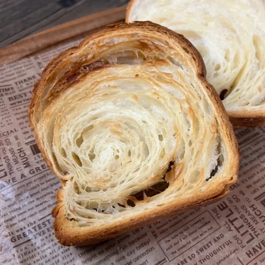 軽くトーストしたコストコクロワッサントースト