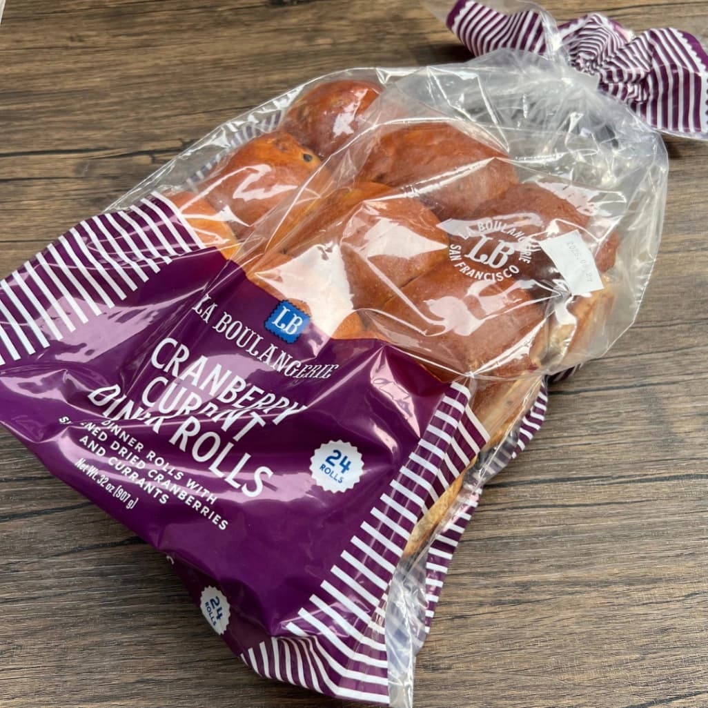 コストコのクランベリーディナーロールパッケージ外観