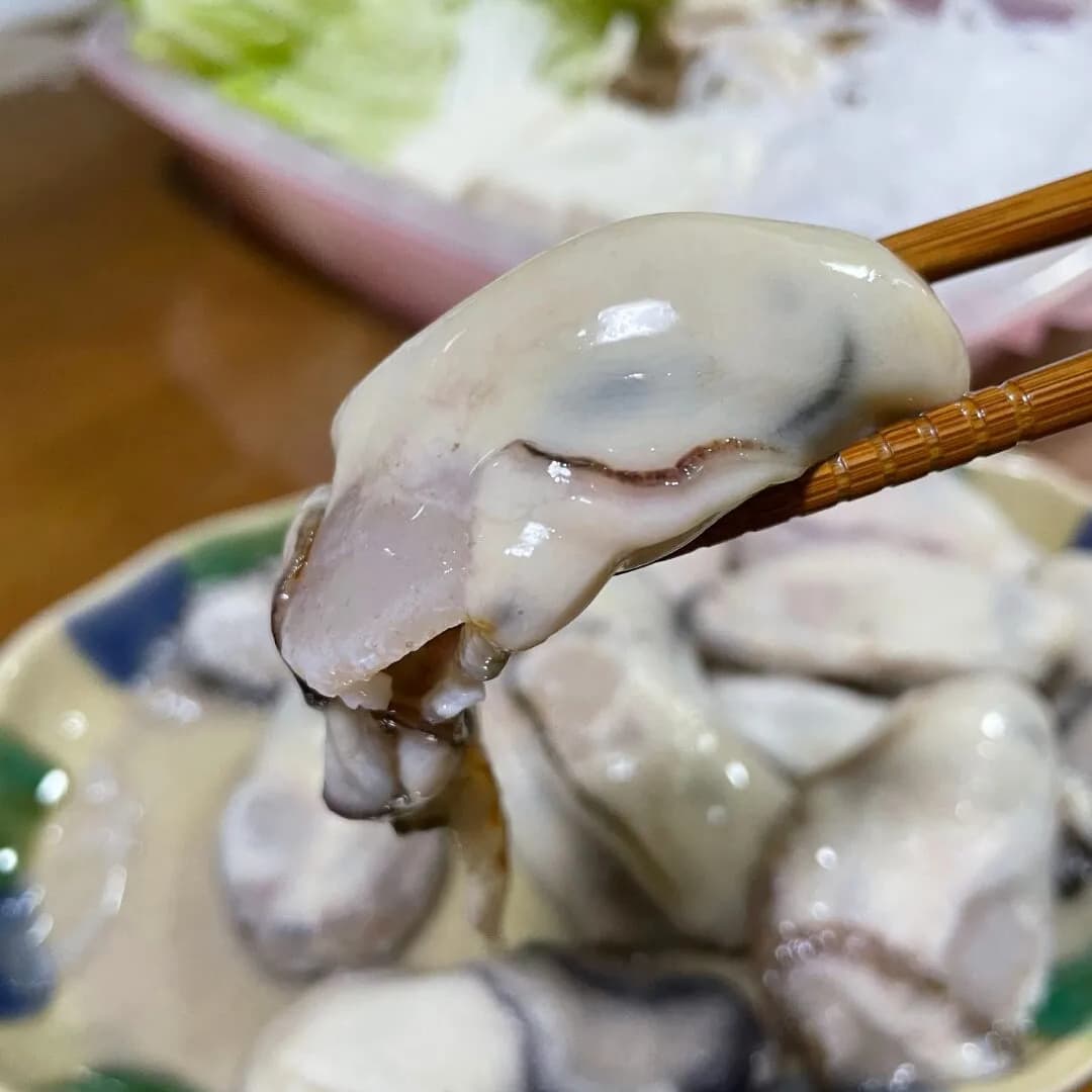 解凍したコストコ広島産冷凍牡蠣