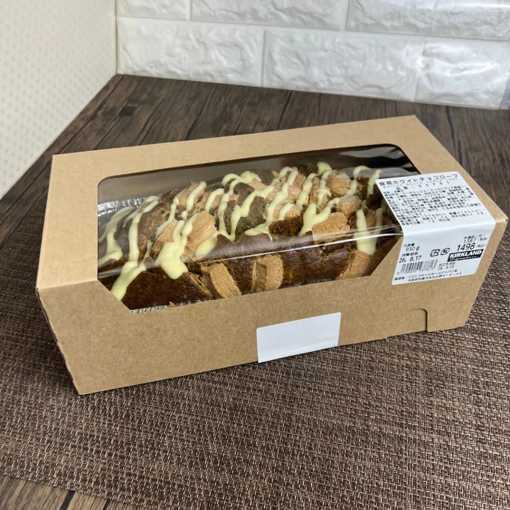 コストコ抹茶ホワイトチョコローフパッケージ外観