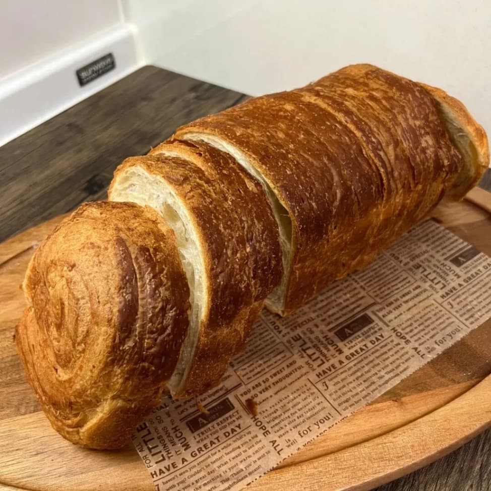 スライスされているコストコクロワッサントースト