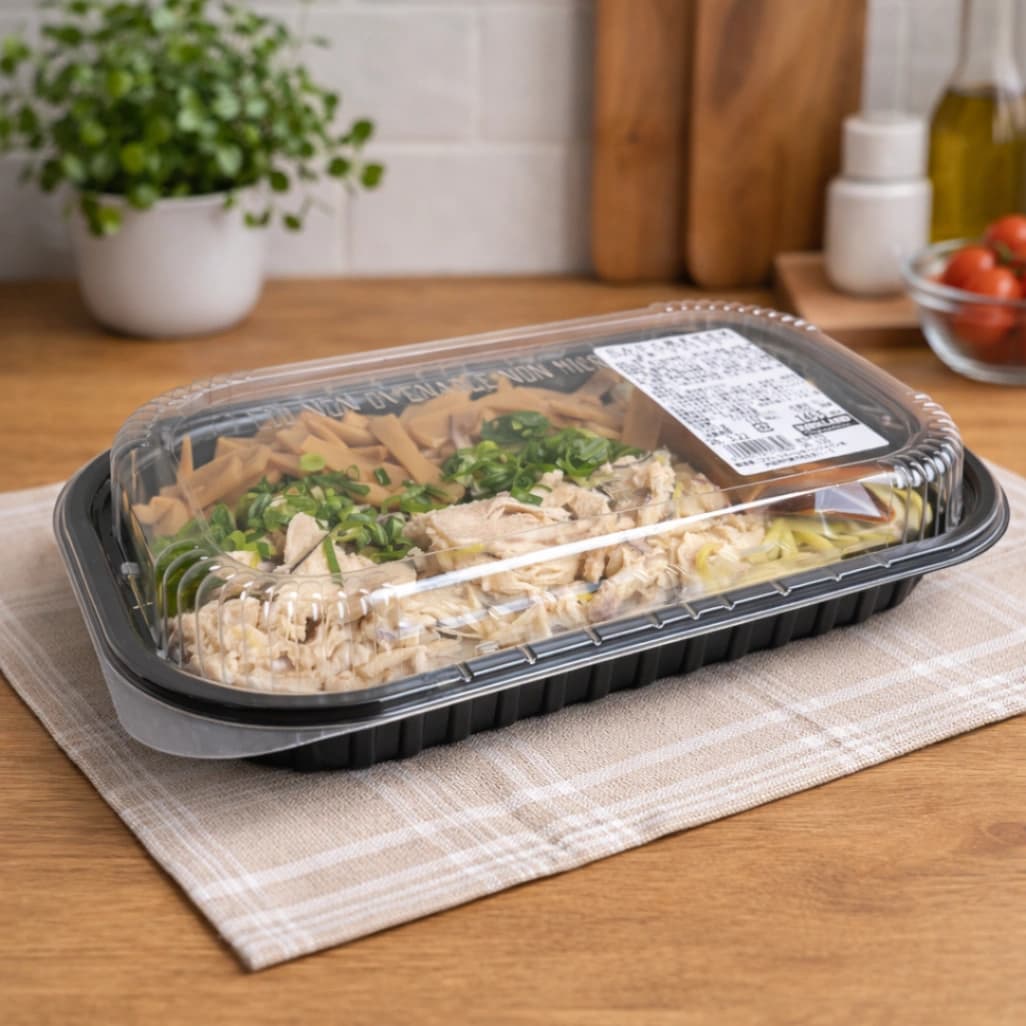 コストコで販売されている「にんにく鶏まぜそば」のパッケージ全体を撮影した商品画像