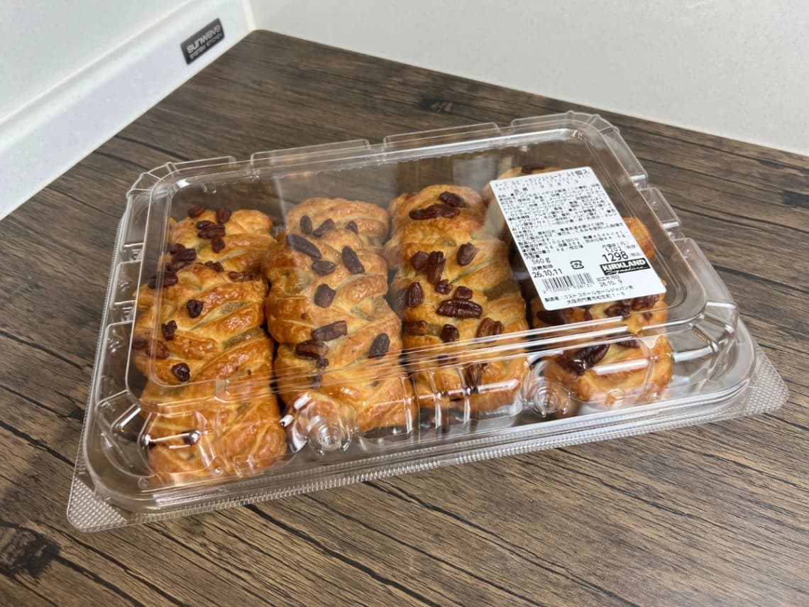 コストコ メープルピーカンシュトルーデル8個入りパッケージ