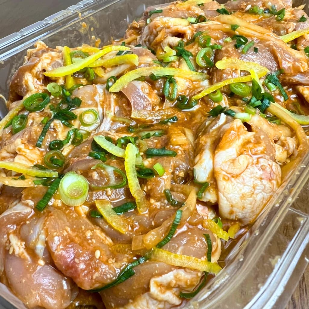 コストコ鶏肉の山椒味噌漬け開封画像