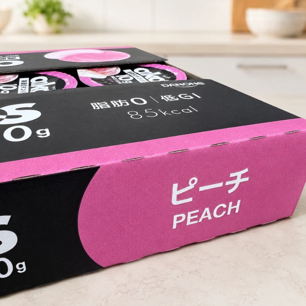 コストコダノンオイコスピーチのパッケージ