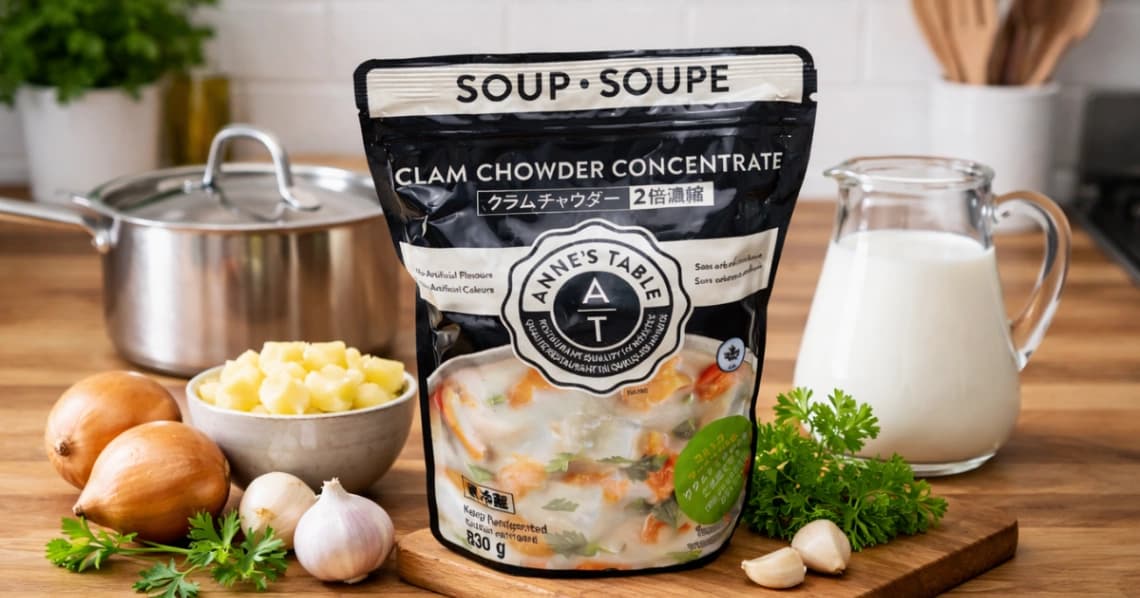 【コストコ】フードコートの味が家で！クラムチャウダー2倍濃縮の本音レポ｜保存法＆アレンジも