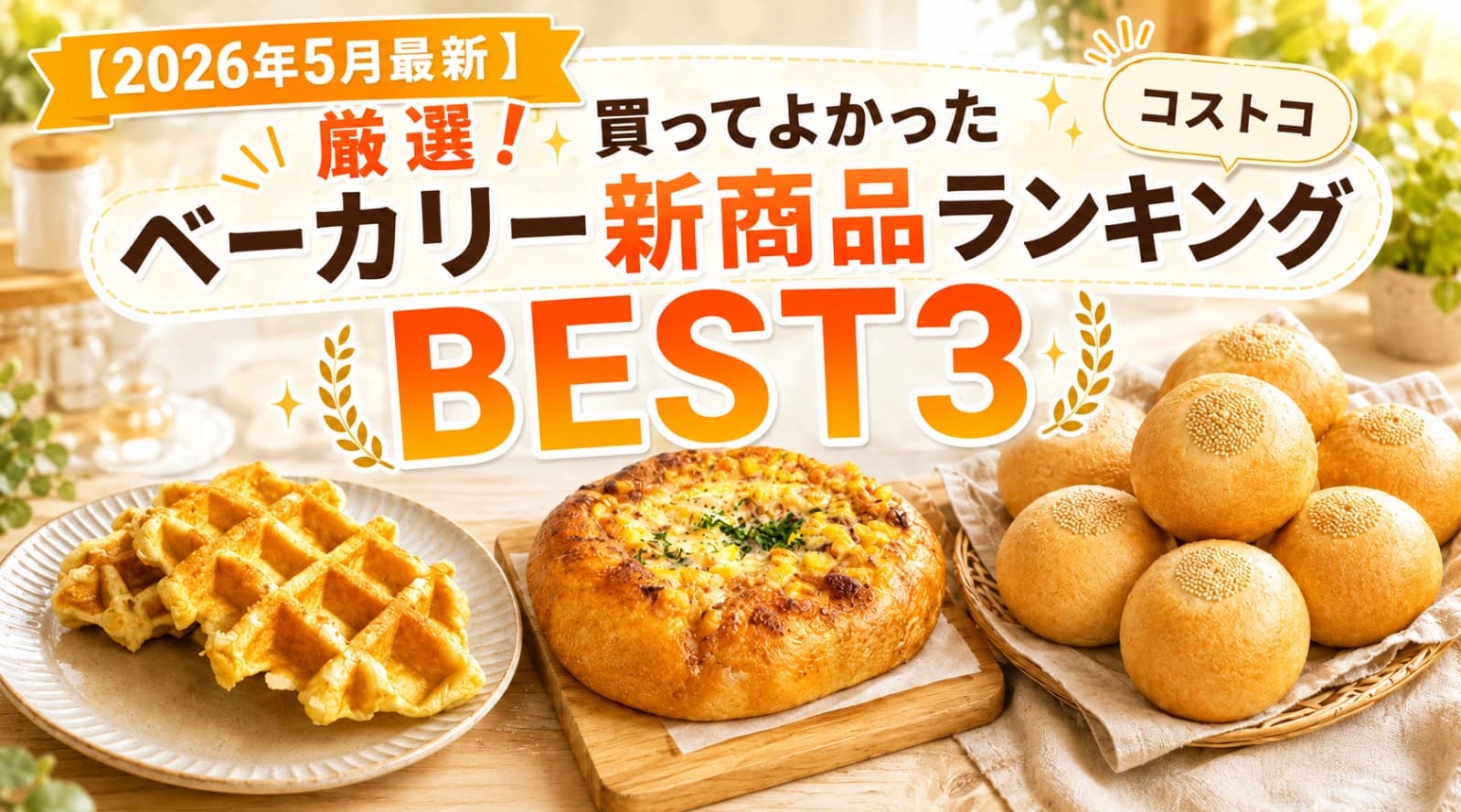 【2026年5月最新】コストコマニアが厳選！買ってよかったベーカリー新商品ランキングBEST3