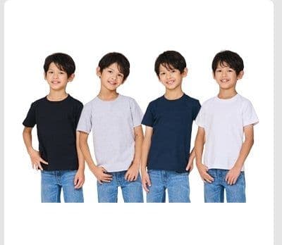 Hanes キッズ 半袖Tシャツ 日本サイズ 120/140/160